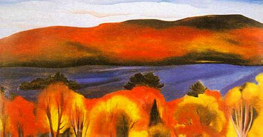 Lake George Autumn Landscape Georgia O'Keeffe